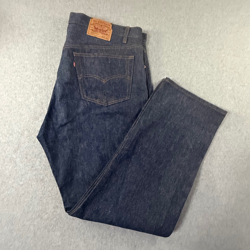 Vintage 1986 Levi's 501-0000 Shrink-to-Fit Original Rigid Denim Jeans USA 42x32